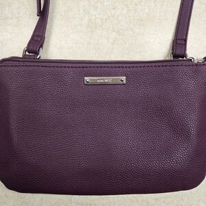 Nine West Purple Pebbled Crossbody Bag